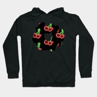 Cherry Scrunchie Sticker Hoodie